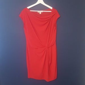 MICHAEL Michael Kors cap sleeve red dress